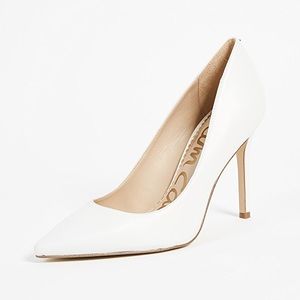 Sam Edelman White Leather Hazel Pump
